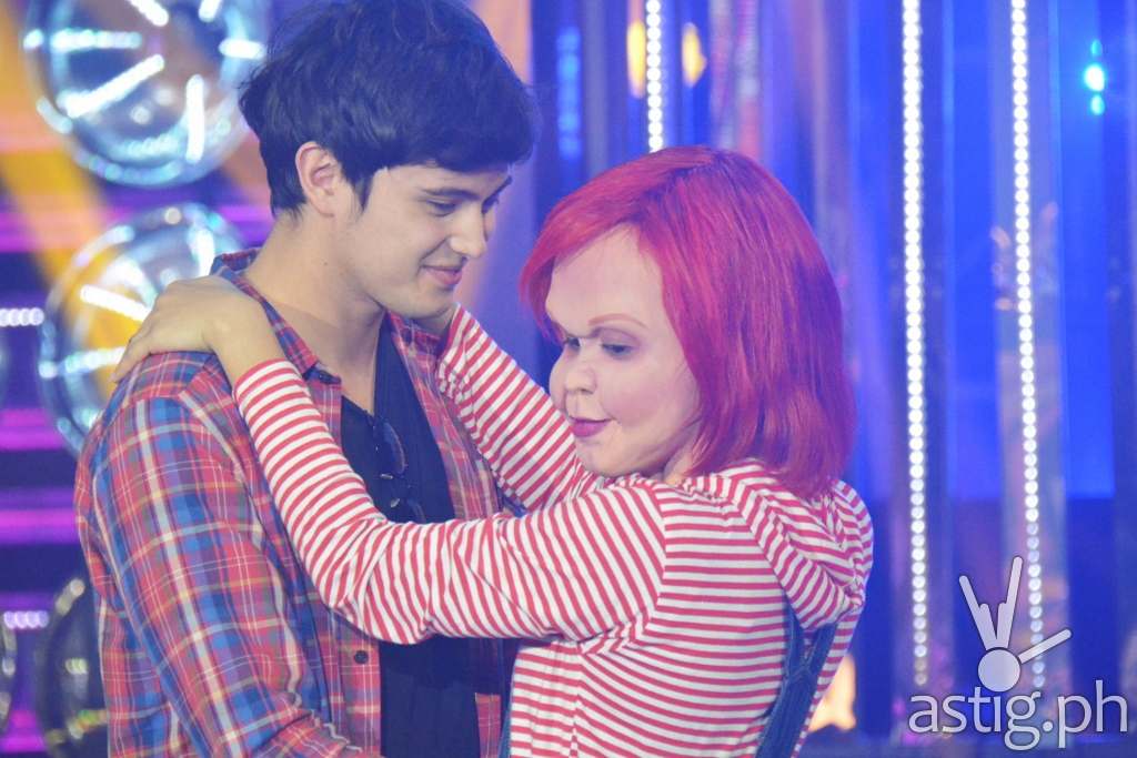 James Reid with Melai Cantiveros dressed as Charky in Your Face Sounds Familiar