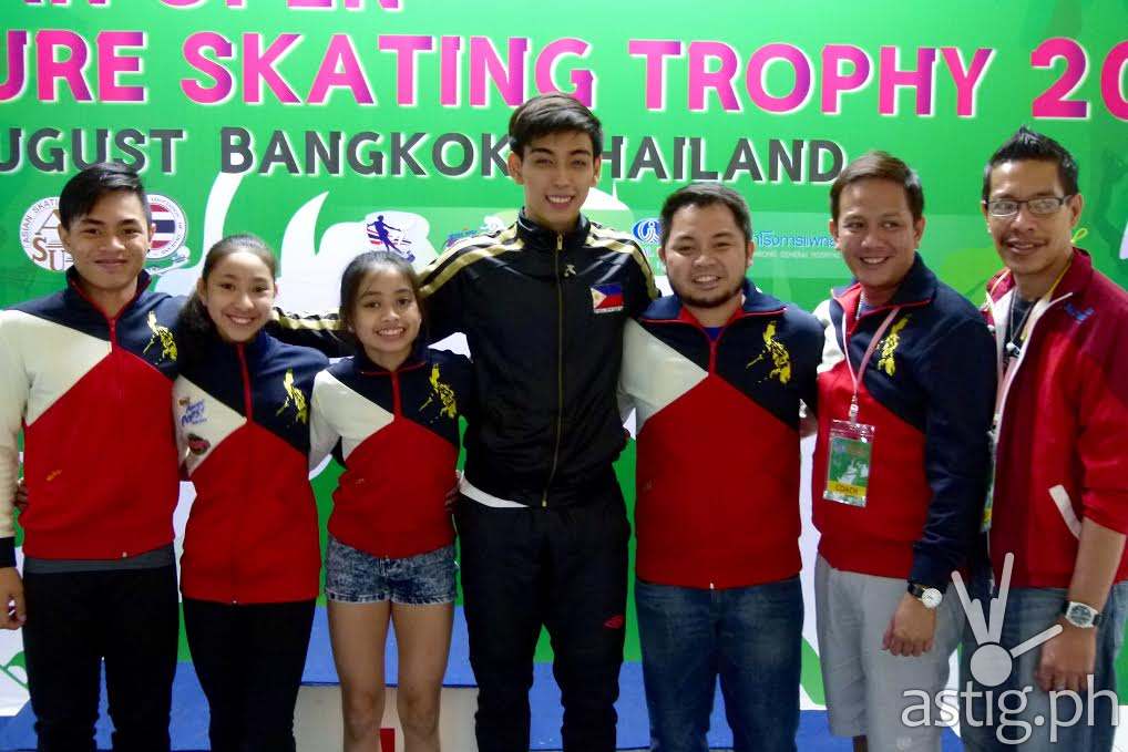 Michael Martinez with figure skaters
