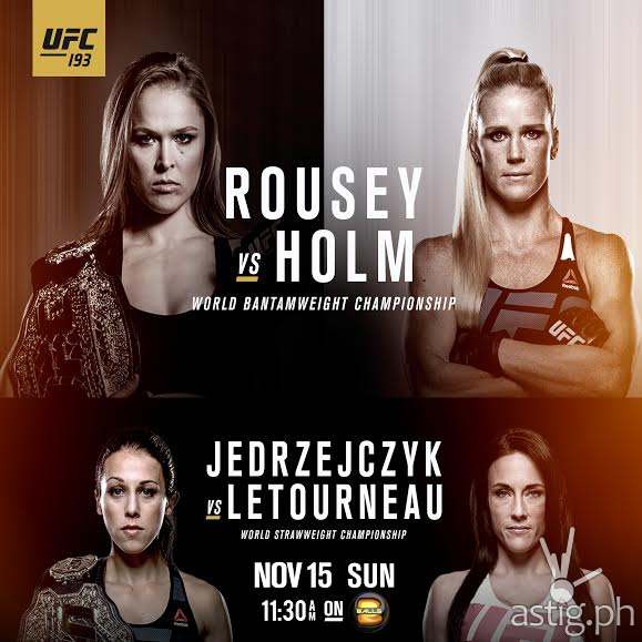 UFC 193 Ronda Rousey vs Holly Holm