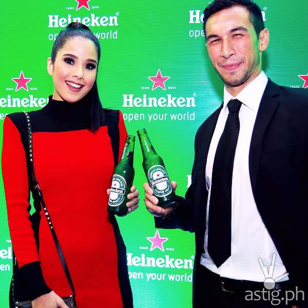 Heineken influencers Maxena Magalona and Anton del Rosario celebrated the legendary life at the screening of Spectre.