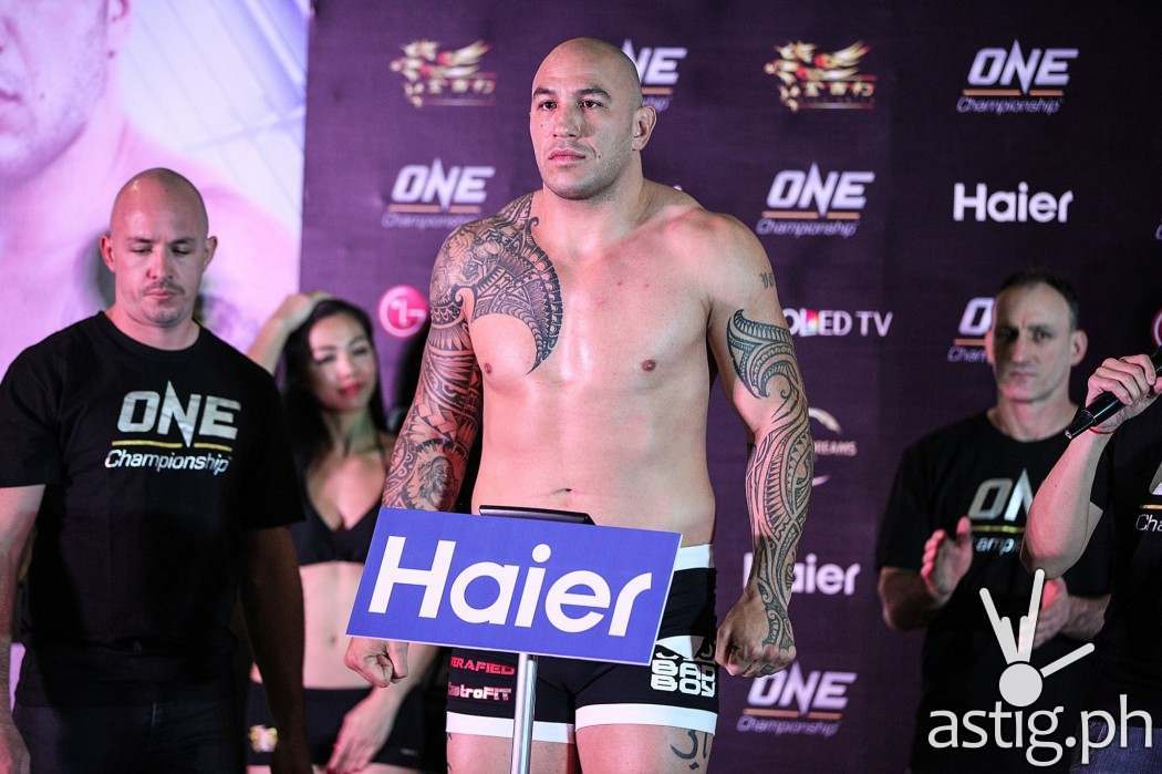 Brandon The Truth Vera the ONE SPIRIT OF CHAMPIONS weigh-ins