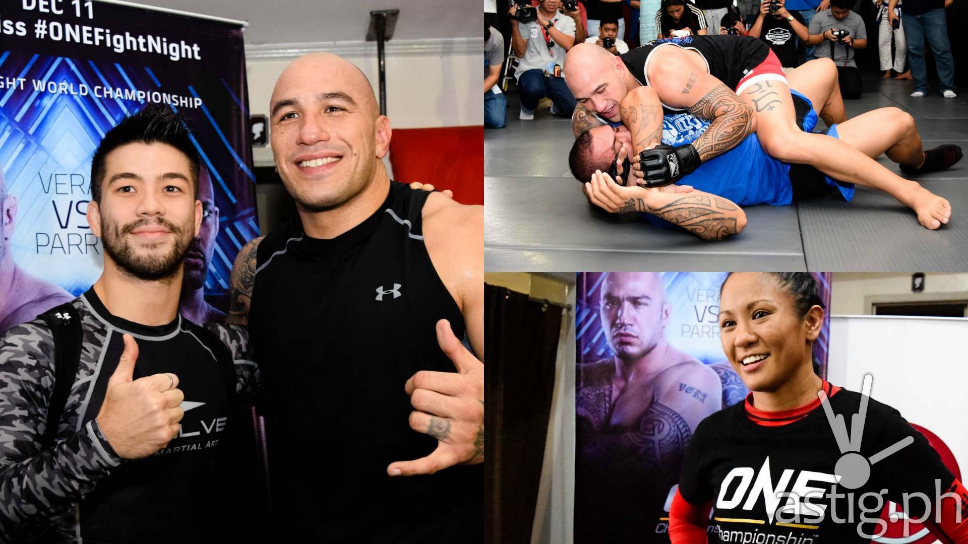 Brandon Vera Ana Julaton and Mark Striegl ONE Spirit of Champions