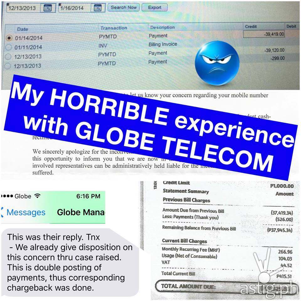 globe telecom horror story