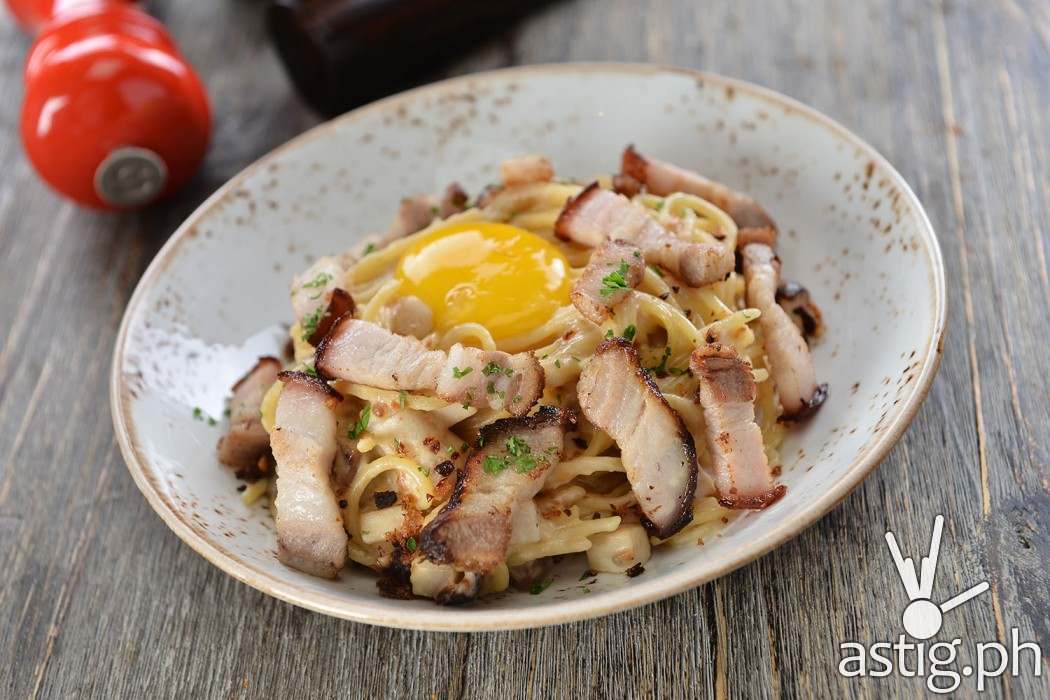 Lechon Carbonara at Café Enye