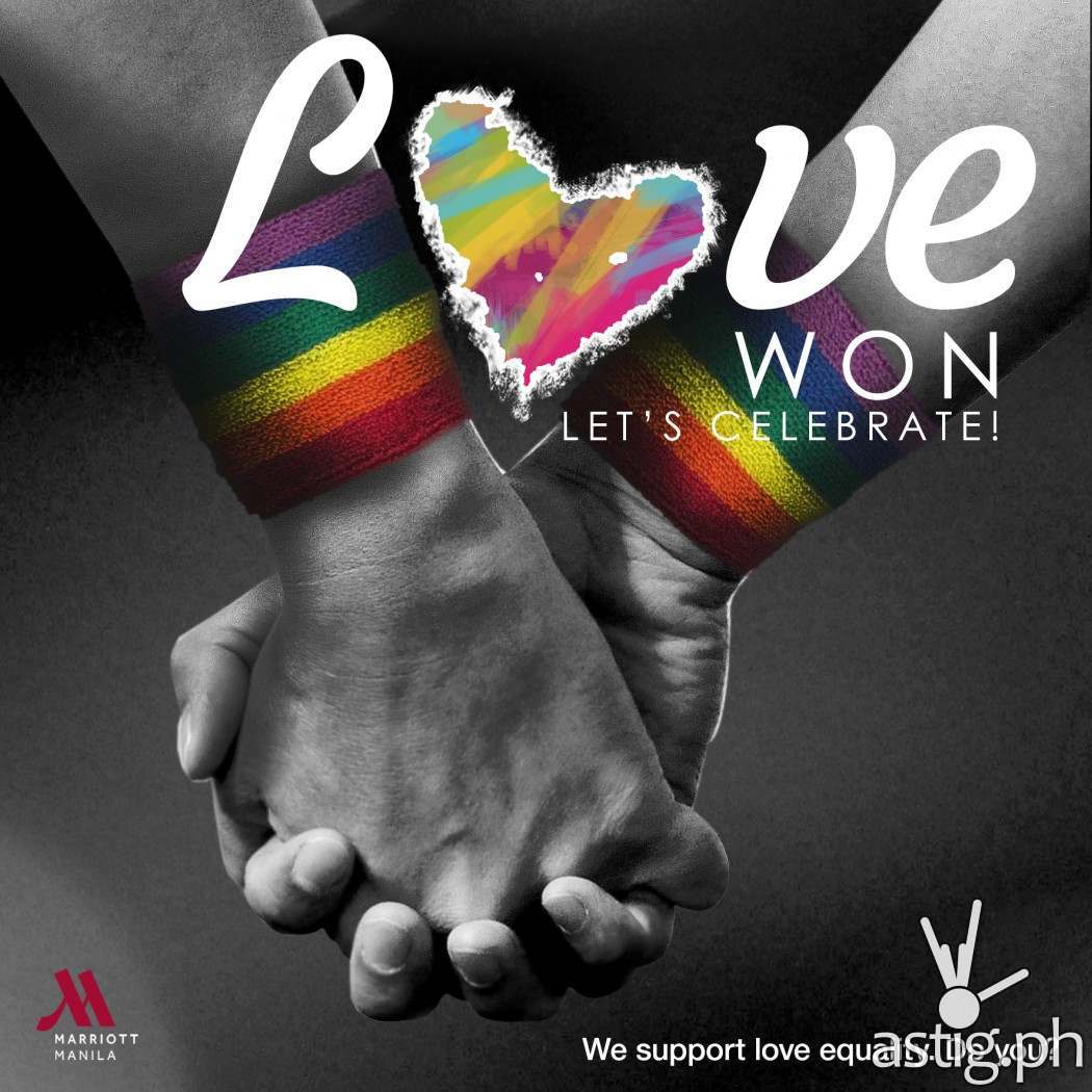 love won valentine at Marriott Hotel Manila