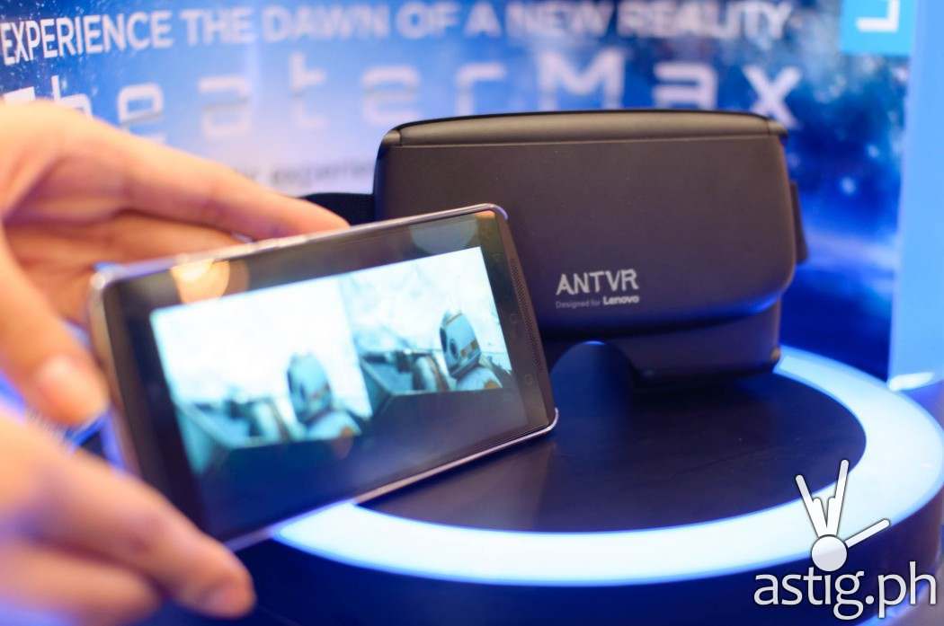 Play VR games and watch your favorite videos in a truly cinematic experience with the Lenovo VIBE X3 and Lenovo VIBE K4 note and ANT VR heaset