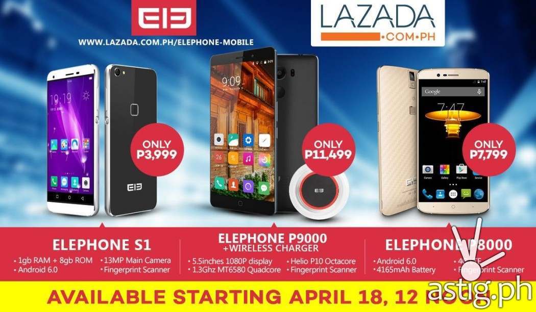 Elephone Smartphones are now available on Lazada