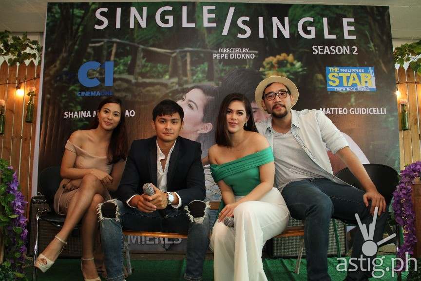 With the cast of Single Single,Anna Luna, Matteo Guidicelli, Shaina Magdayao, and Brian Sy (2)