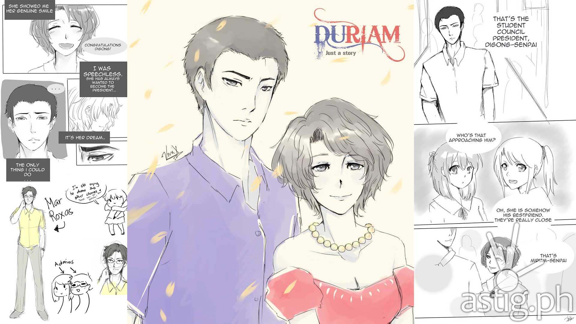 duriam chronicles rodrigo duterte, miriam defensor-santiago mar roxas comic