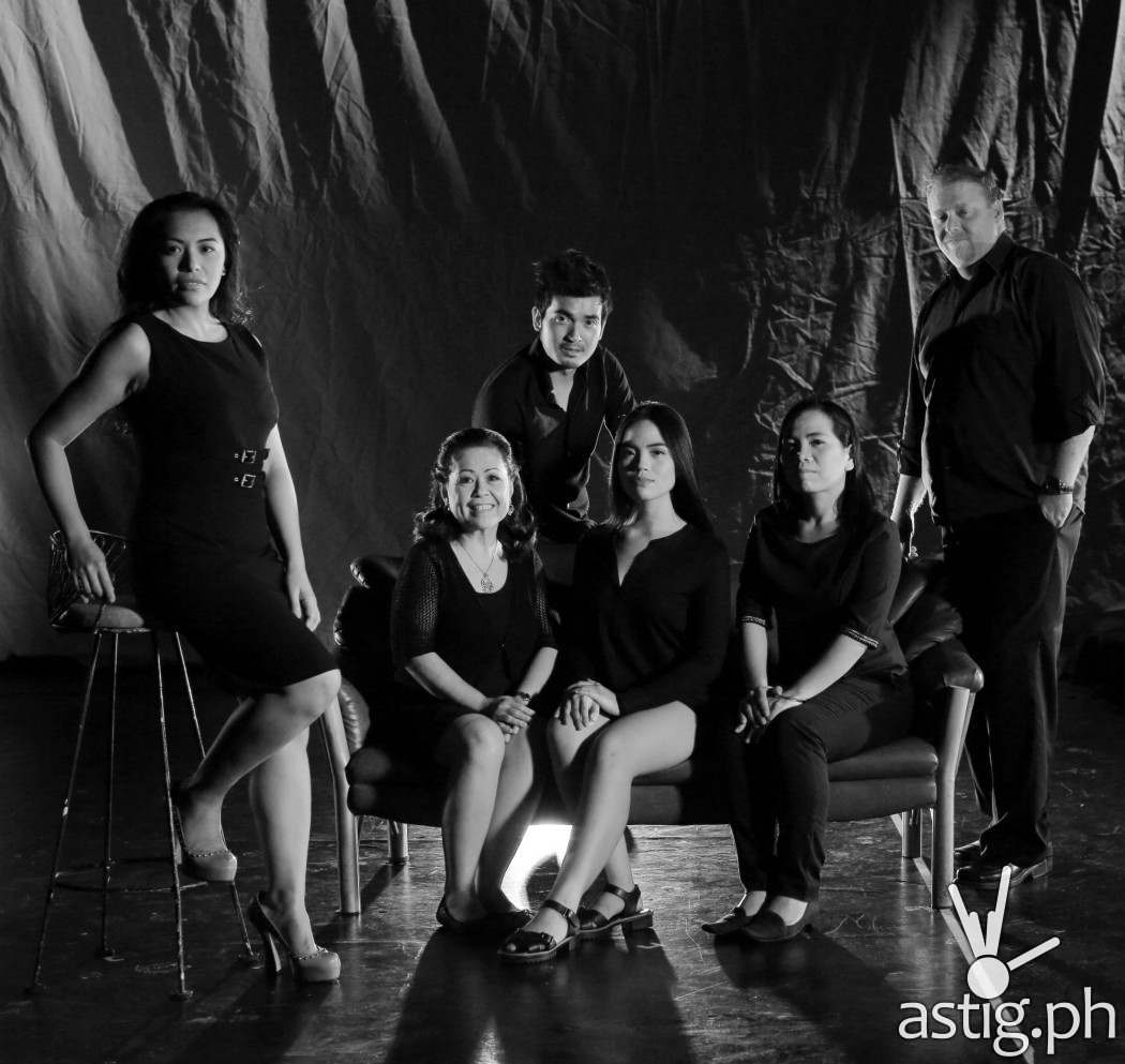 The Female Heart - Banaue Miclat-Janssen With Cast From Left To Right Miclat-Janssen, Ohara (Seated), Gatmaitan (Standing Back), Salazar (Seated), Ceasico (Seated), Mckeown (Standing)