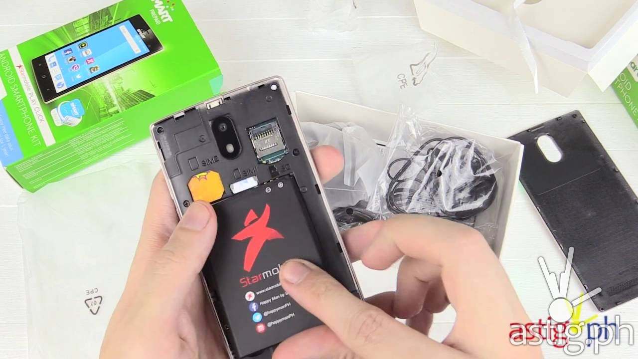 starmobile play click review unboxing