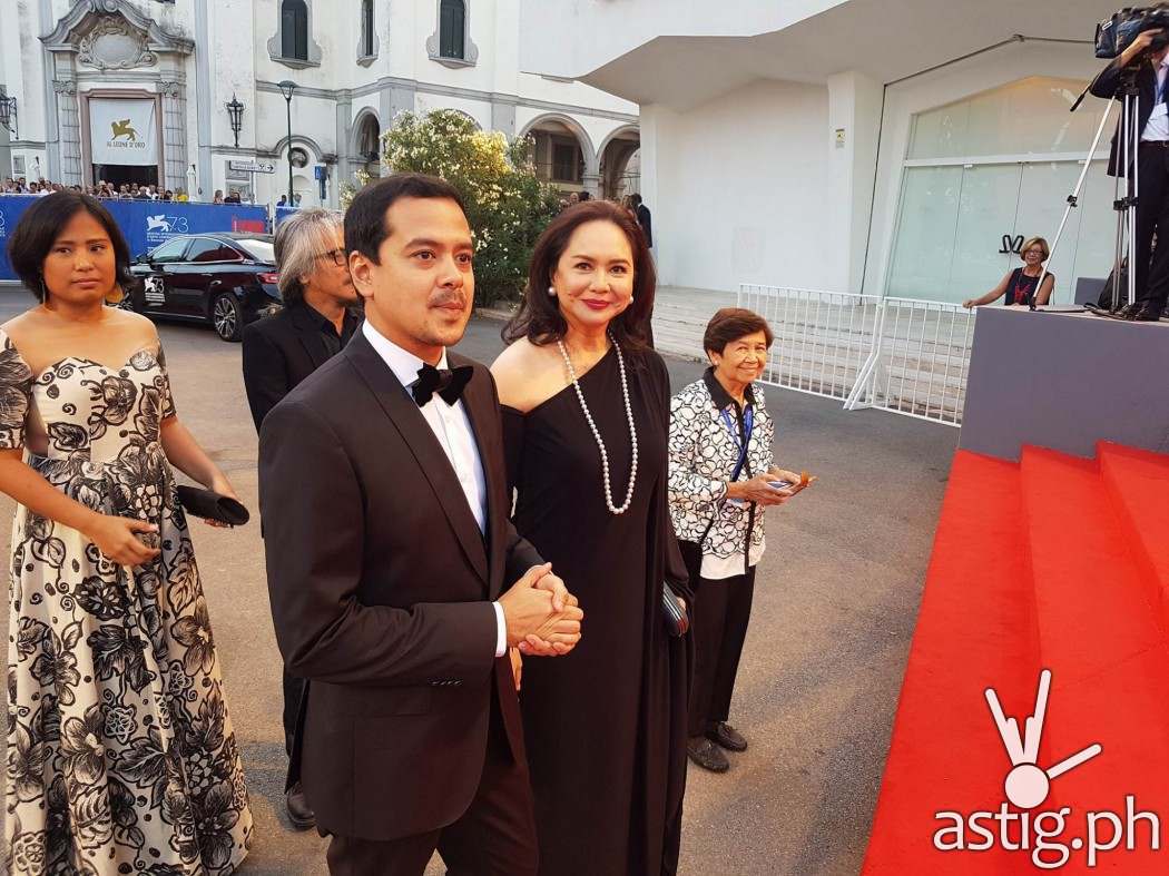 Venice Film Fest red carpet featuring Charo Santos and John Lloyd Cruz