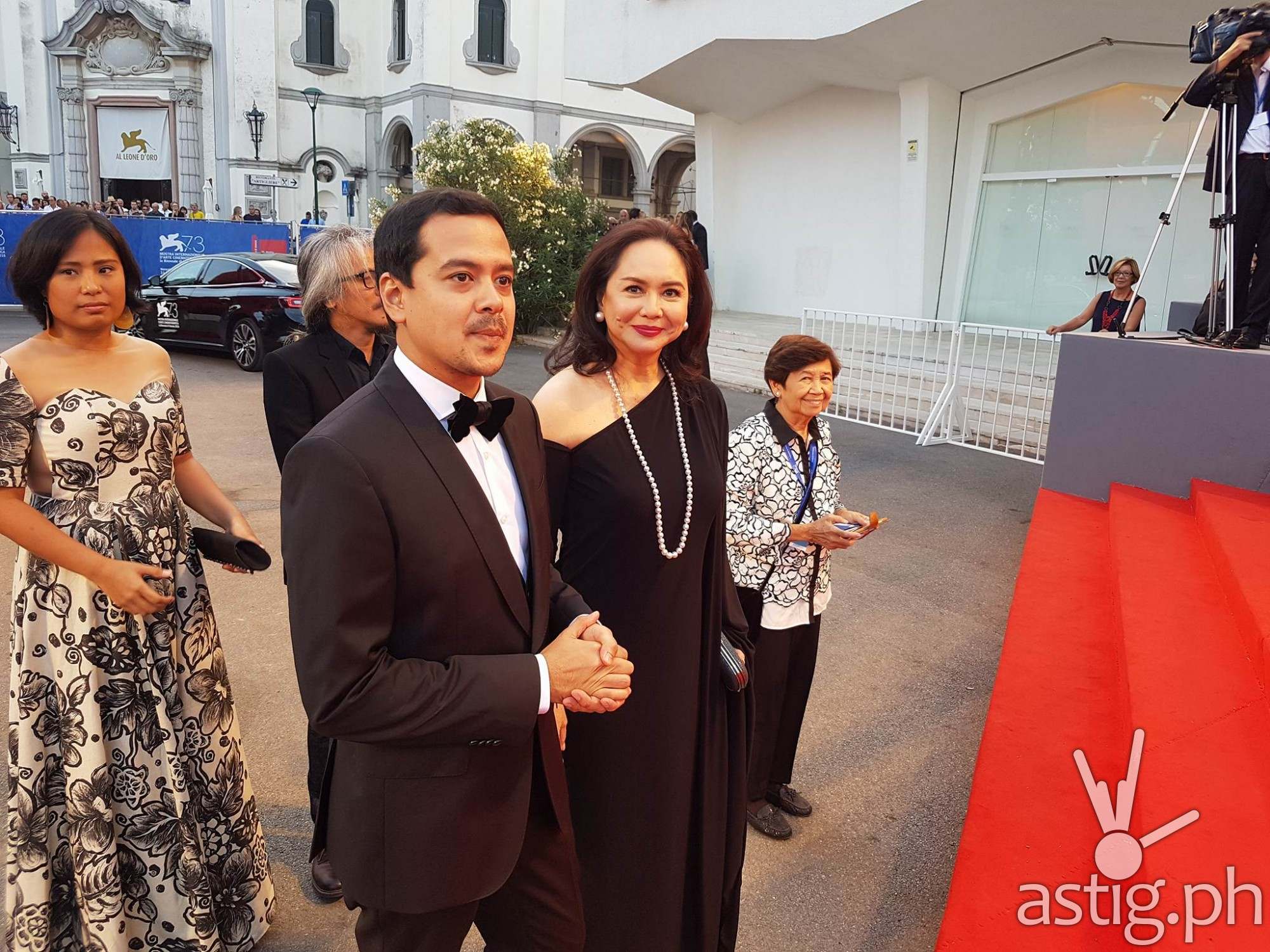 Venice Film Fest red carpet featuring Charo Santos and John Lloyd Cruz