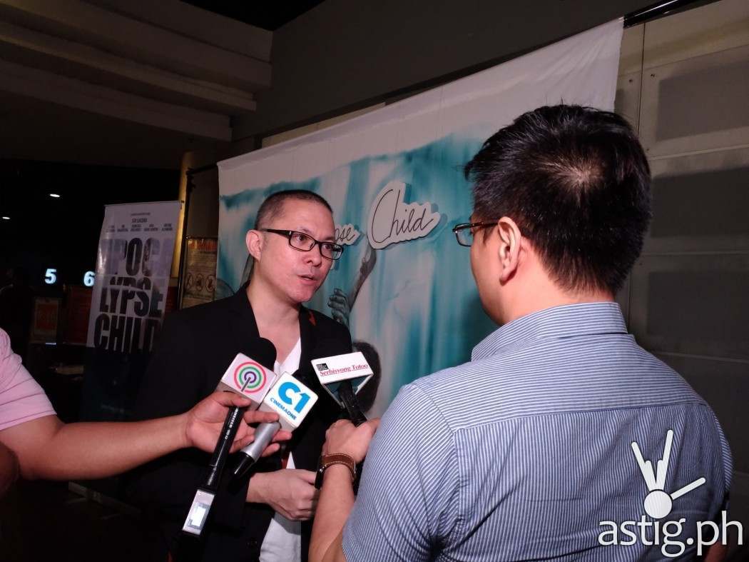 Mario Cornejo at the VIP pre-screening of Apocalypse Child