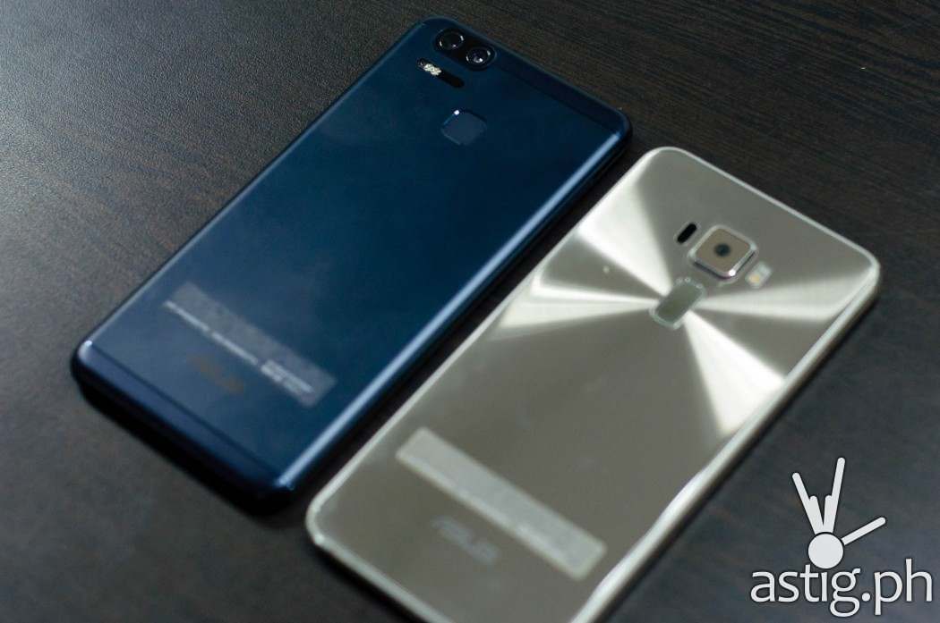 ASUS Zenfone 3 Zoom (left) vs ASUS Zenfone 3 5.5 (right) - back