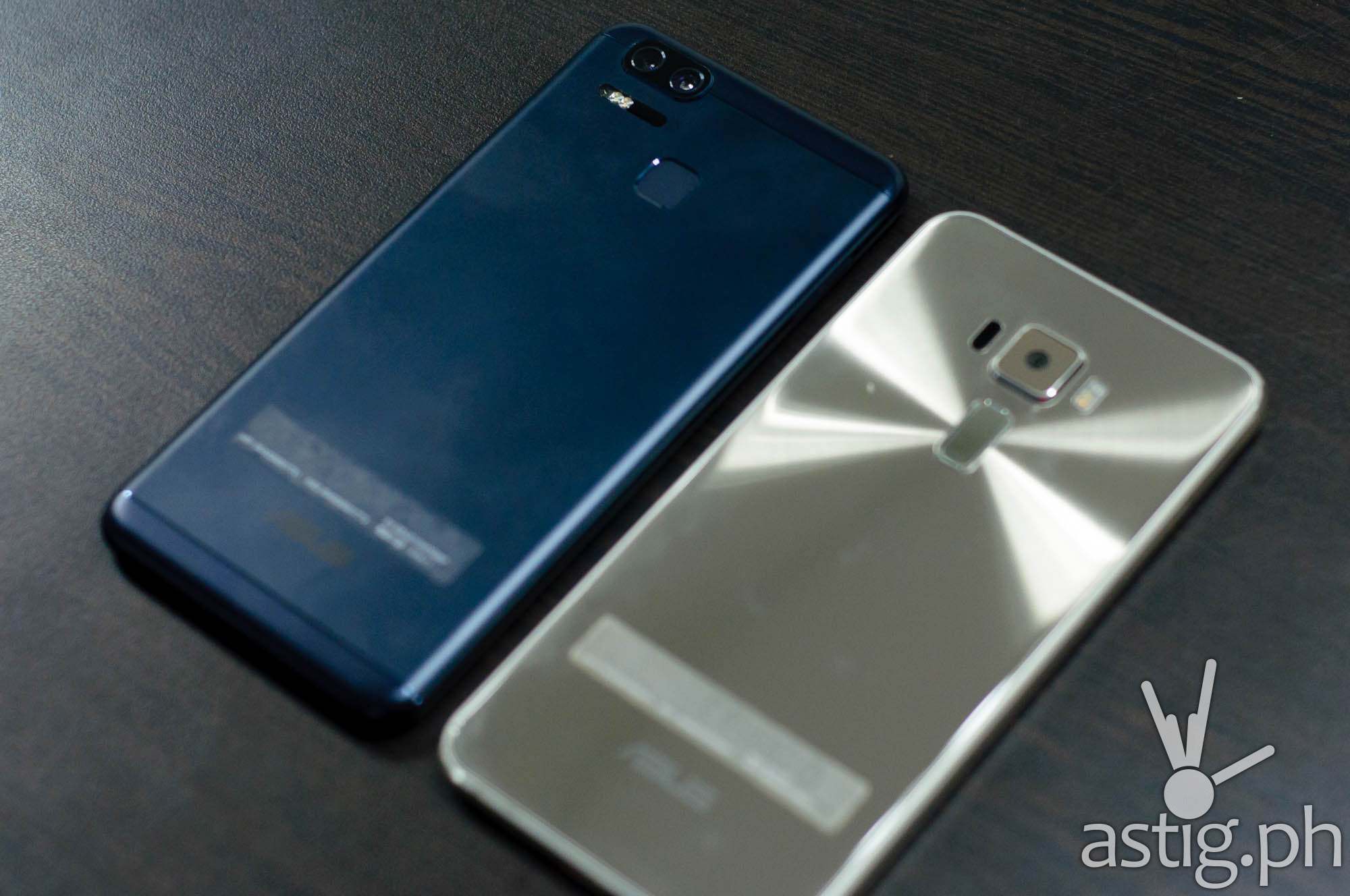 ASUS Zenfone 3 Zoom (left) vs ASUS Zenfone 3 5.5 (right) - back