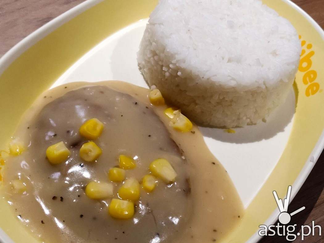 Jollibee pepper cream burger steak