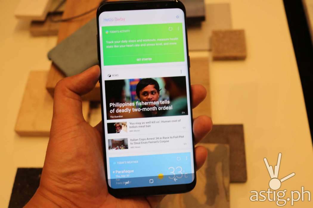 Samsung Galaxy S8 TouchWiz UI home