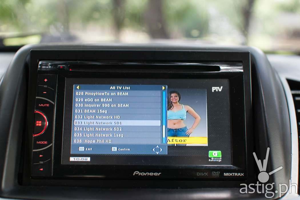 Channel list for WOW! TV Box car installation using a third-party antenna