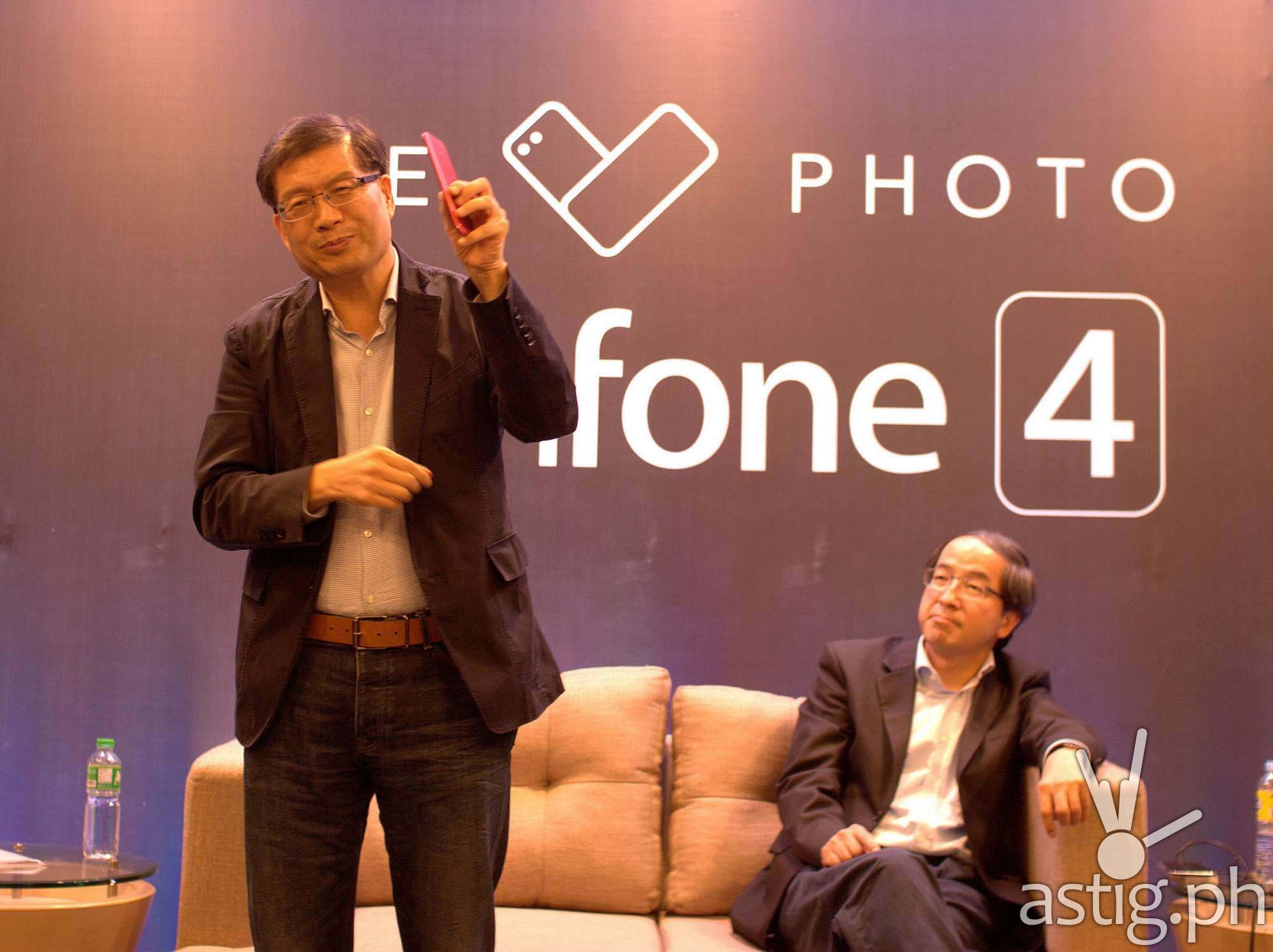 ASUS CEO Jerry Shen at the launch of the Zenfone 4