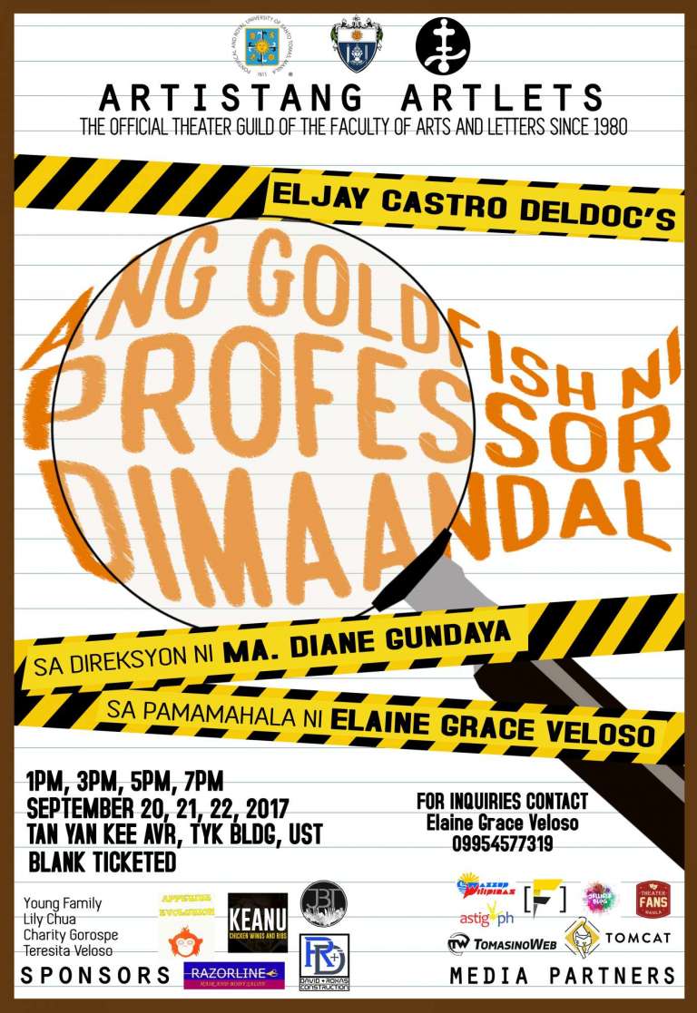 Ang Godlfish ni Professor Dimaandal UST Artistang Artlets