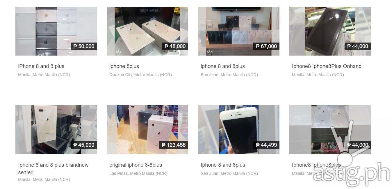iPhone 8 and iPhone 8 Plus price Philippines (OLX)