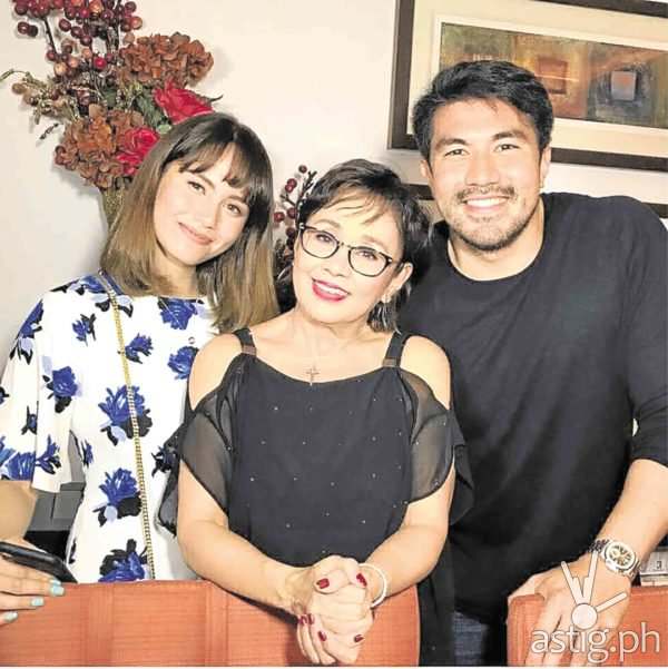 Jessy Mendiola, Vilma Santos, and Luis Manzano (via inquirer.net)