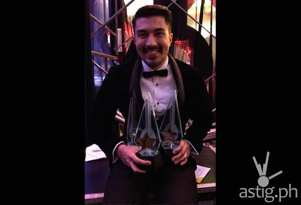 Luis Lucky Manzano shows off his awards (via trending.com.ph)