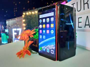 OPPO F7 Youth Solar Red and Diamond Black