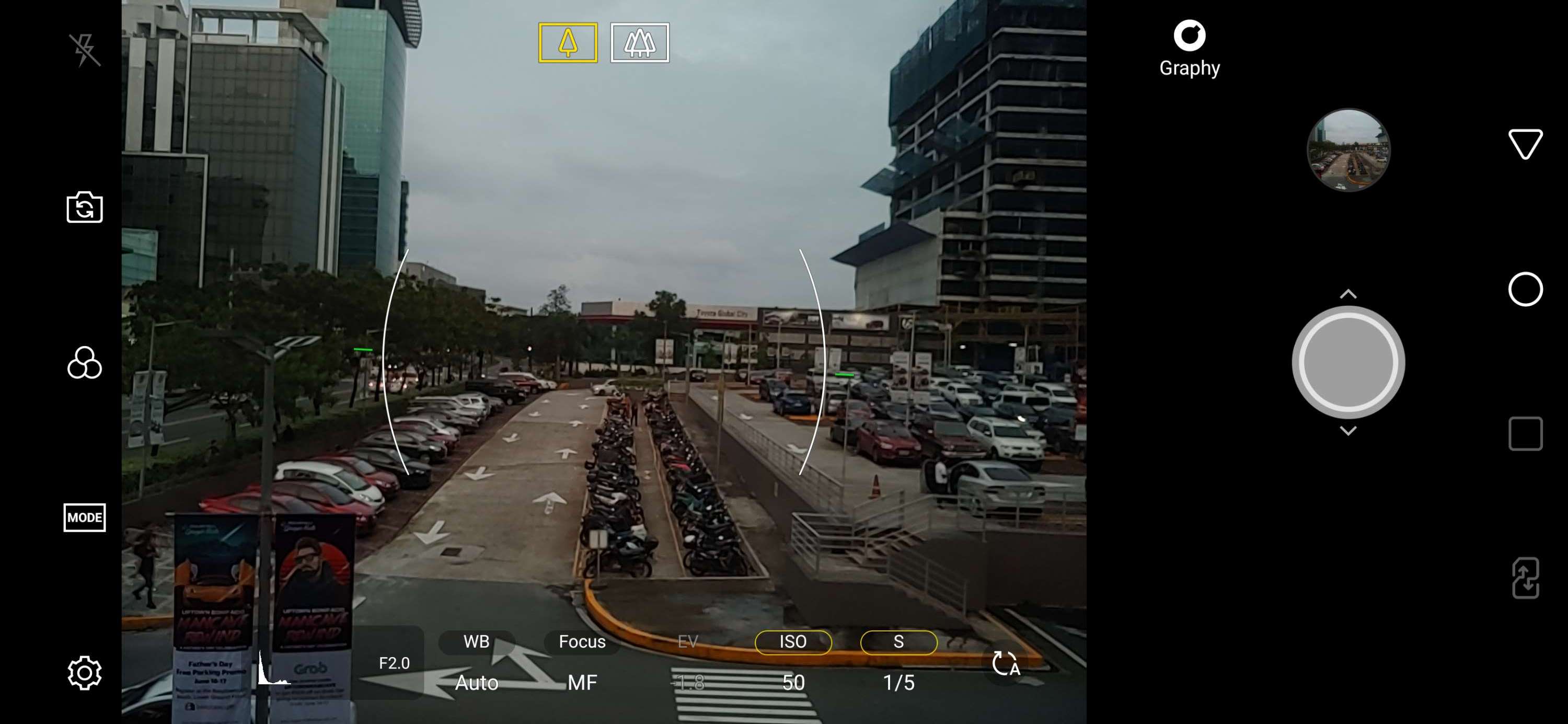 Camera settings - LG G7 ThinQ screenshot