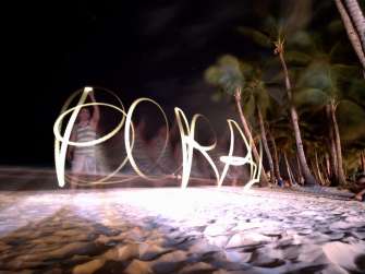 Light Painting - Boracay Philippines re-opening smartphone photo taken on an ASUS ZenFone 5 by Den Uy of TechKuya
