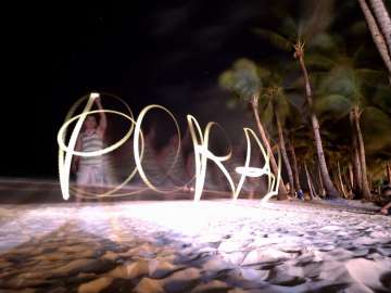 Light Painting - Boracay Philippines re-opening smartphone photo taken on an ASUS ZenFone 5 by Den Uy of TechKuya