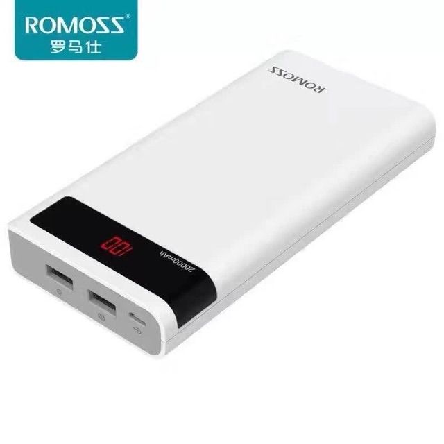 Original Romoss Powerbank Sense 6P 20000mAh LED Screen