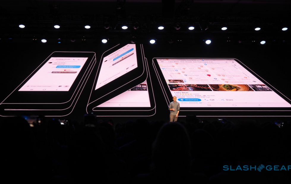 Foldable Samsung phone rumored to be the Samsung Galaxy F or Samsung Galaxy X