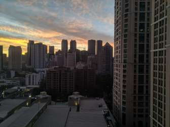 Zenfone Max Pro M2 photo sample - sunset cityscape