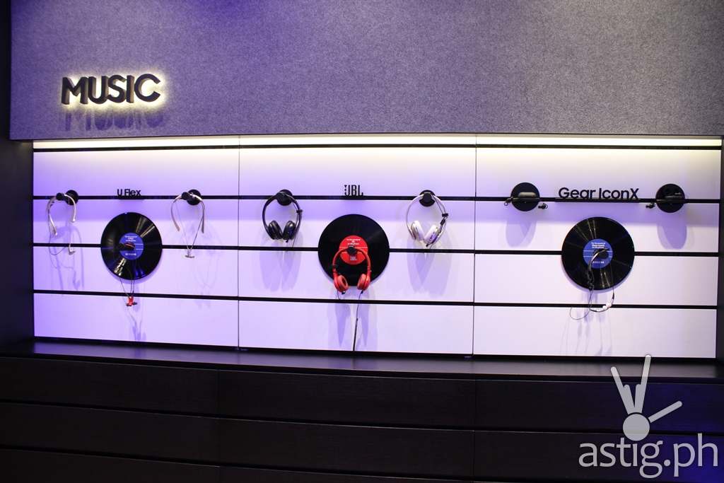 Music Section - Samsung flagship store Manila Philippines