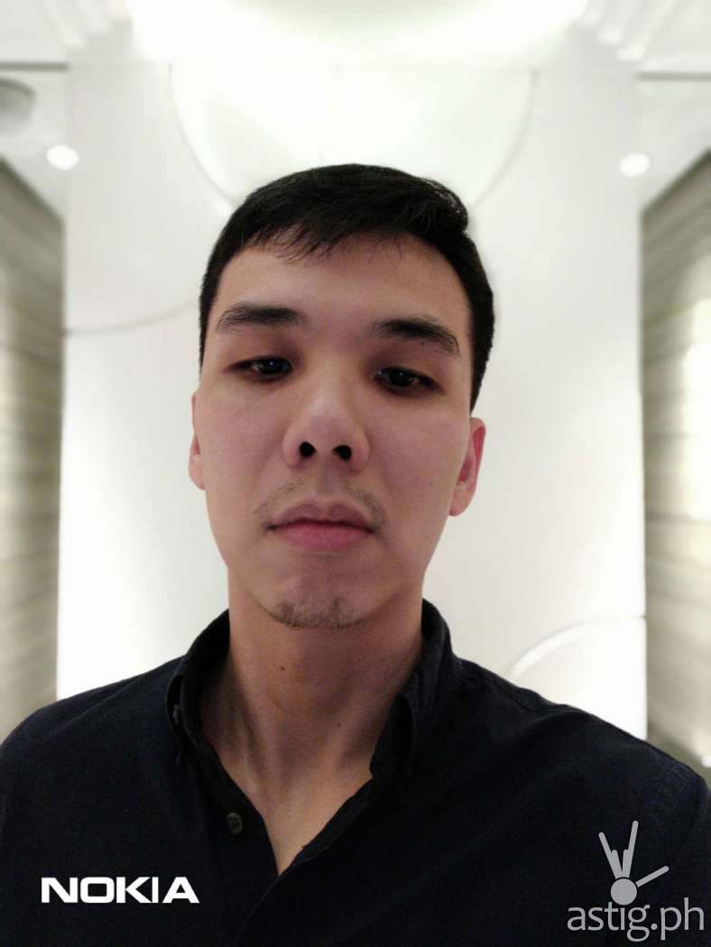 Selfie (stock camera) - Nokia 6.1 Plus sample photo