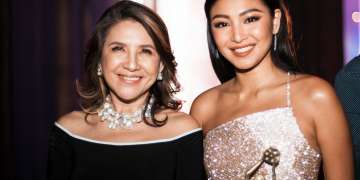FAMAS Executive Producer Donna Sanchez with FAMAS Best Actress Nadine Lustre
