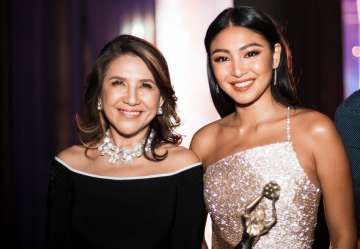 FAMAS Executive Producer Donna Sanchez with FAMAS Best Actress Nadine Lustre