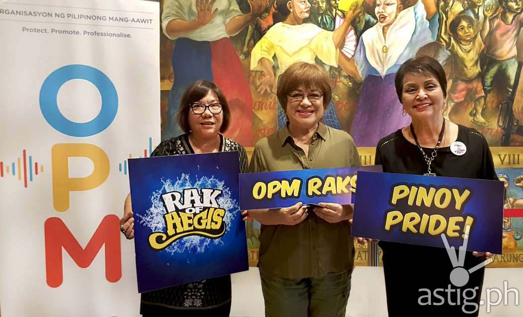 PETA Artistic Director Maribel Legarda and PETA President Cb Garrucho joined by OPM Chairman of the Board Mitch Valdez