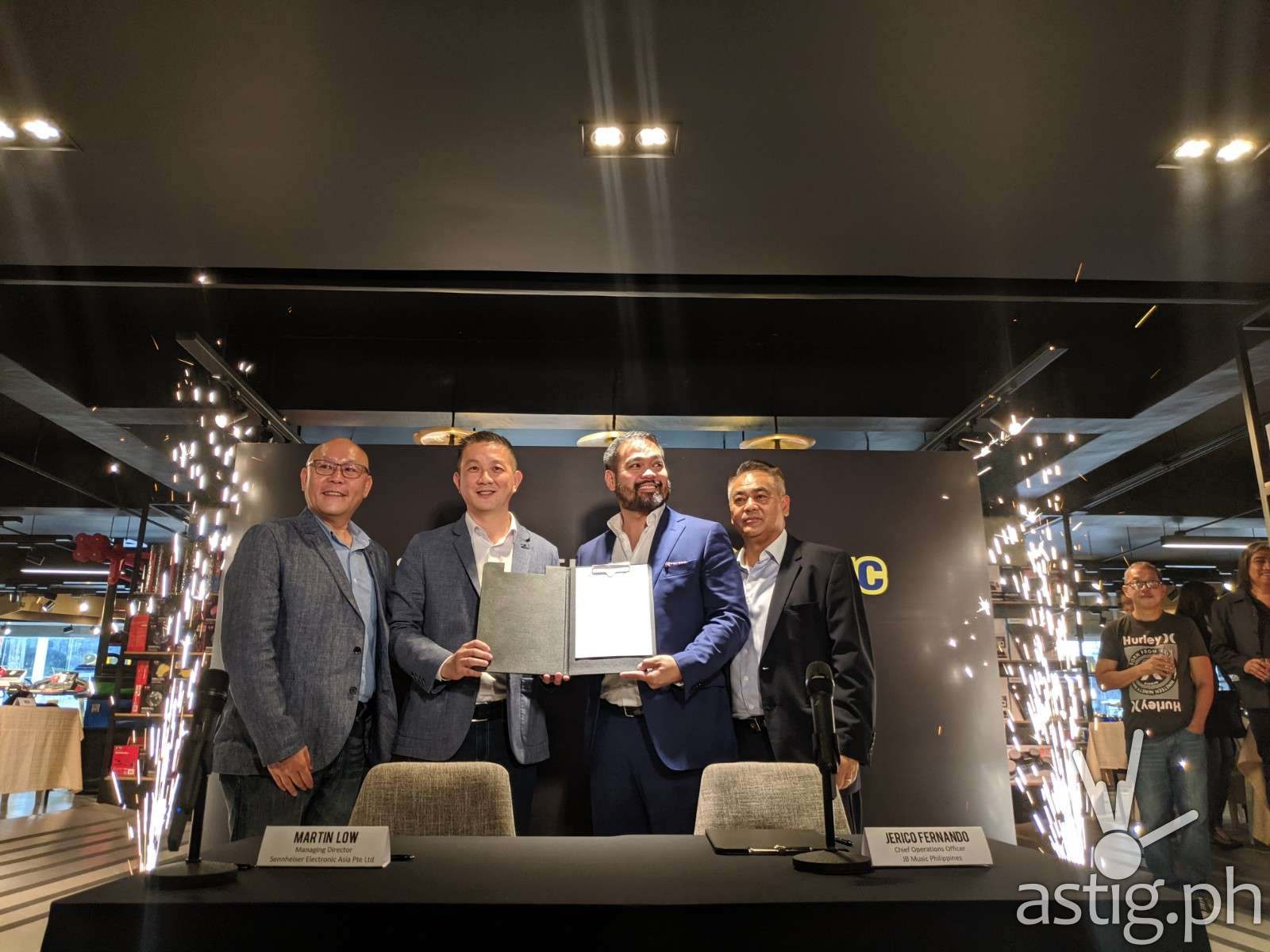 Sennheiser x JB Music MOA signing at the JB Music flagship store along EDSA, Mandaluyong City, Philippines