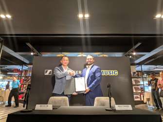 Sennheiser x JB Music MOA signing at the JB Music flagship store along EDSA, Mandaluyong City, Philippines