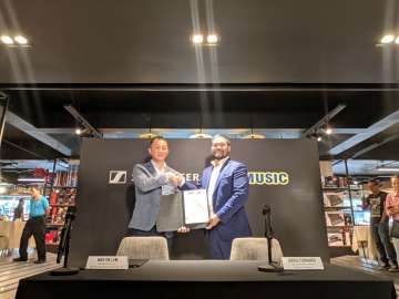 Sennheiser x JB Music MOA signing at the JB Music flagship store along EDSA, Mandaluyong City, Philippines