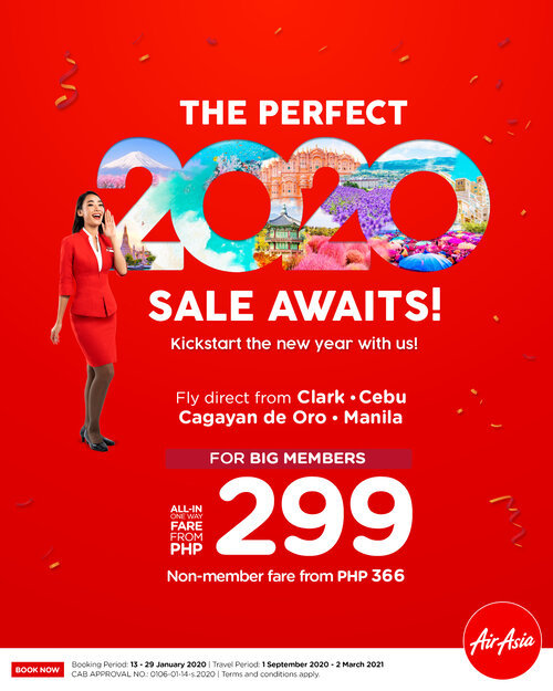 AirAsia 299 seat sale 2020