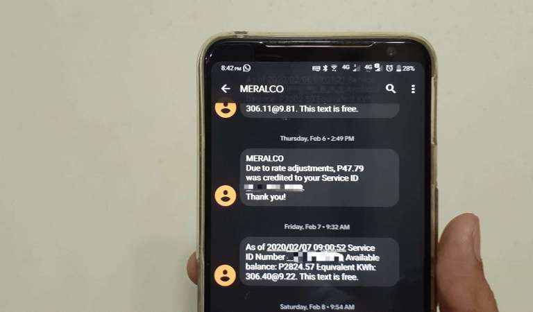 Meralco power rates down this February