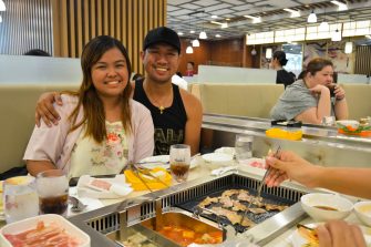 Kristiane Marfori and Jacque Colitoy of BuzzSetter - Hosaku International Buffet Philippines SM North Tower 2