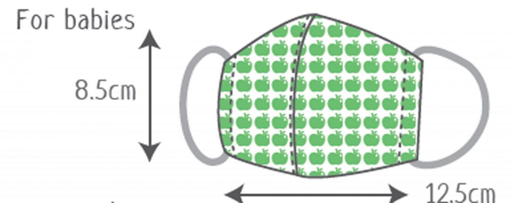 Face mask size guide for babies