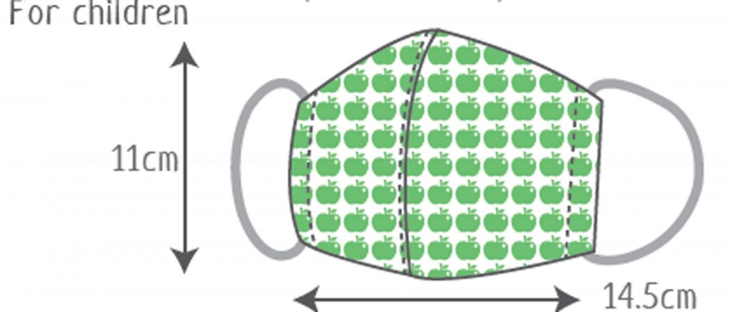 Face mask size guide for children