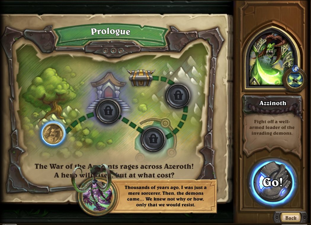 The free prologue campaign is a set of four story-driven single-player missions that explores how Illidan Stormrage became a Demon Hunter.