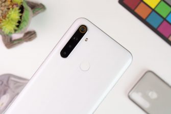 Back showing quad-camera and fingerprint scanner - realme 6i (Philippines)